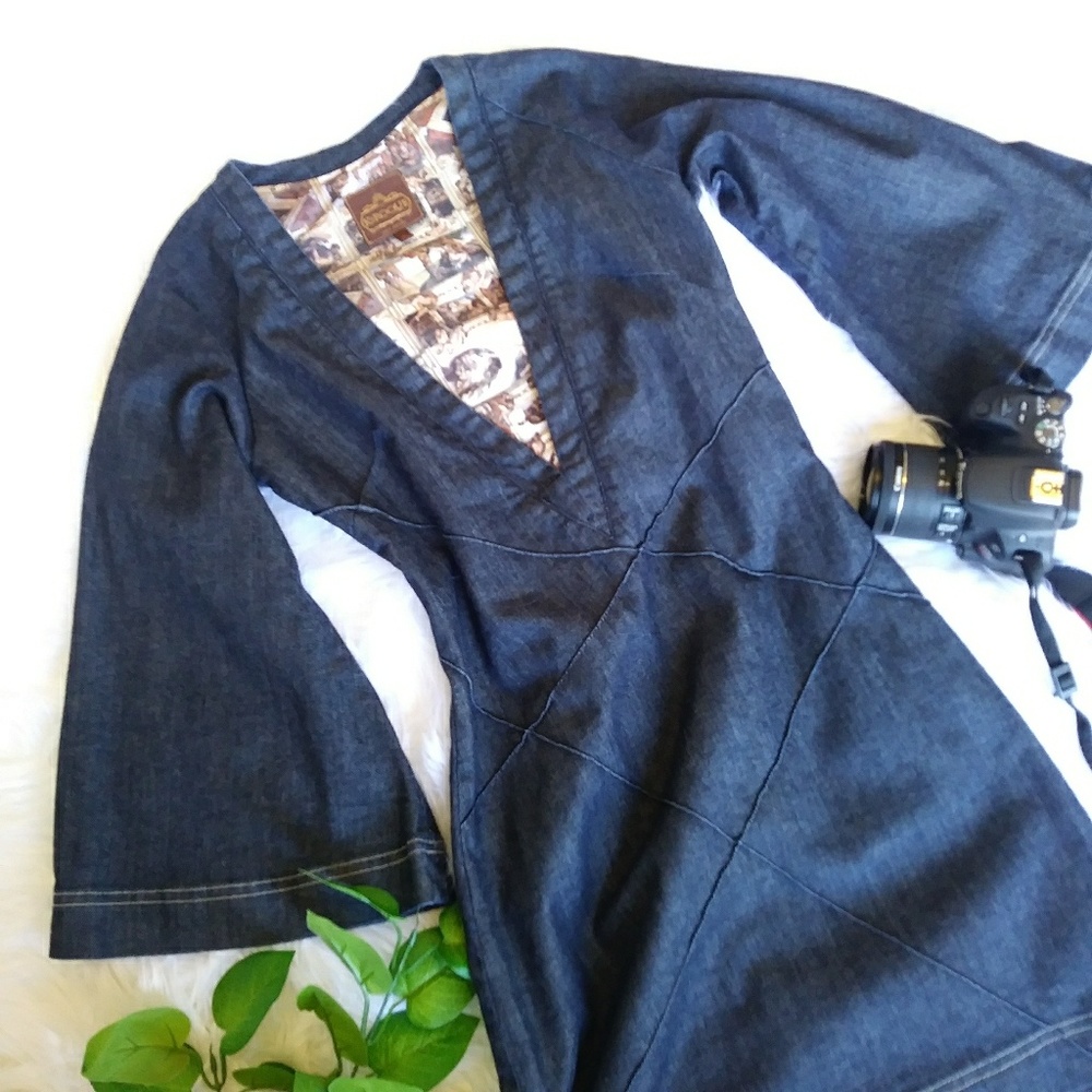 K. ROQUE Women's Dress Blue Denim Size 4